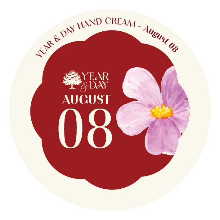 Personalized Hand Cream Gift — Year & Day 366 Days Collection | August